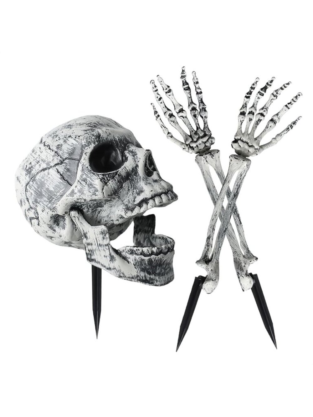 Halloween Skeleton Stakes Decorations, Scary Creepy Skeleton Decoration
